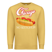 Antique Gold chicago hot dog summer style 4th of july no ketchu Premium Sweatshirt - tuanDangUi