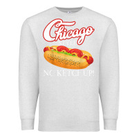 Oatmeal Heather chicago hot dog summer style 4th of july no ketchu Premium Sweatshirt - tuanDangUi