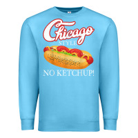 Ocean Blue chicago hot dog summer style 4th of july no ketchu Premium Sweatshirt - tuanDangUi