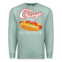 Seafoam chicago hot dog summer style 4th of july no ketchu Premium Sweatshirt - tuanDangUi
