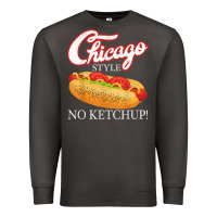 Smoke chicago hot dog summer style 4th of july no ketchu Premium Sweatshirt - tuanDangUi