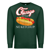Sports Green chicago hot dog summer style 4th of july no ketchu Premium Sweatshirt - tuanDangUi