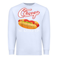 White chicago hot dog summer style 4th of july no ketchu Premium Sweatshirt - tuanDangUi