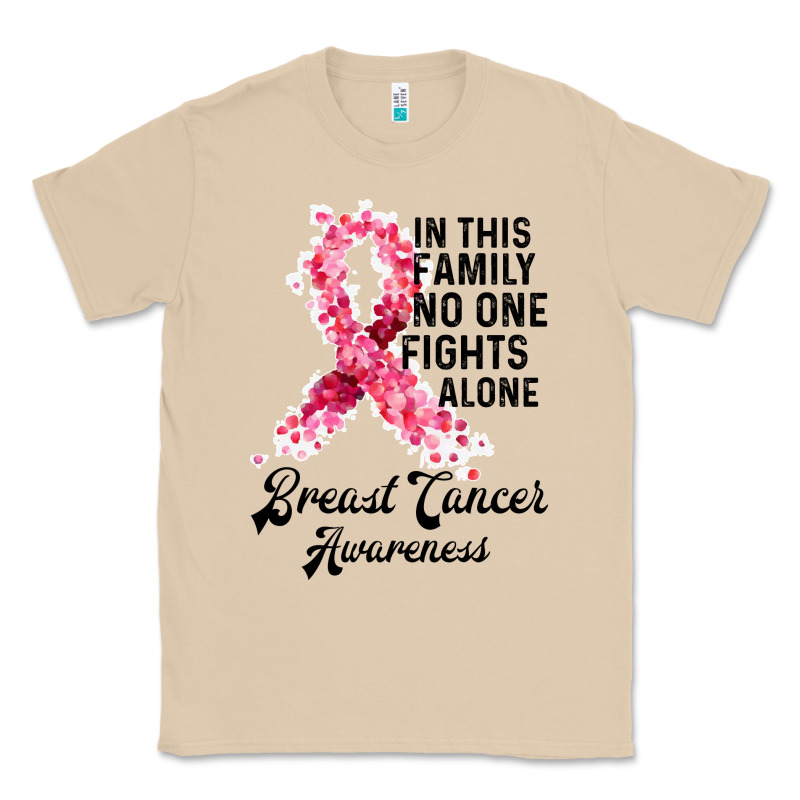 In This Family Fights Alone Breast Cancer Awareness Classic Tee by Bettercallsaul | Teevron