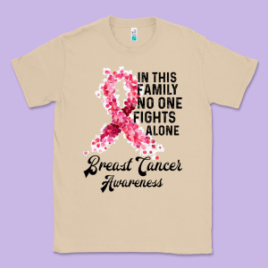 In This Family Fights Alone Breast Cancer Awareness Classic Tee Designed By Bettercallsaul