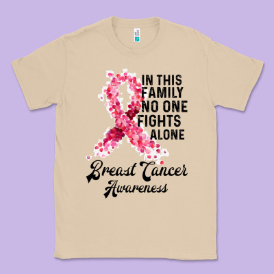 In This Family Fights Alone Breast Cancer Awareness Classic Tee Designed By Bettercallsaul