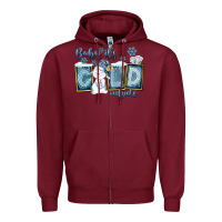 Burgundy Baby It's Cold Outside Zipper Hoodie - FaDigitalArtStudio