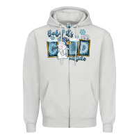 Dove Grey Baby It's Cold Outside Zipper Hoodie - FaDigitalArtStudio