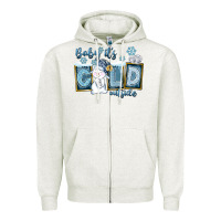Oatmeal Heather Baby It's Cold Outside Zipper Hoodie - FaDigitalArtStudio