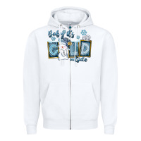 White Baby It's Cold Outside Zipper Hoodie - FaDigitalArtStudio
