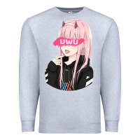 Heather Grey uwu Premium Sweatshirt - tuanDangUi