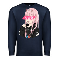 Navy uwu Premium Sweatshirt - tuanDangUi