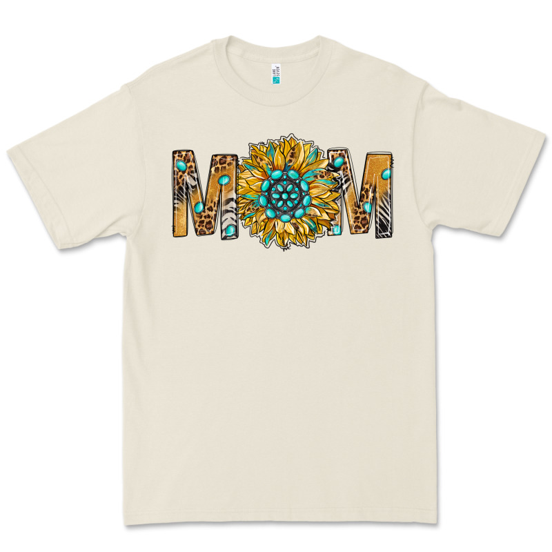Western Mom With Gemstone And Sunflower Premium Tee by BundleAndBundleShop | Teevron