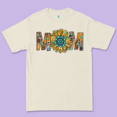 Western Mom With Gemstone And Sunflower Premium Tee Designed By Bundleandbundleshop