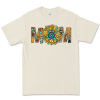Bone Western Mom With Gemstone And Sunflower Premium Tee - BundleAndBundleShop