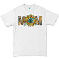 White Western Mom With Gemstone And Sunflower Premium Tee - BundleAndBundleShop
