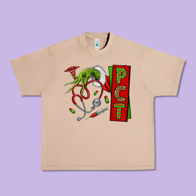 Christmas Character Nurse Urban Heavy Tee Designed By Nancycooperartshop