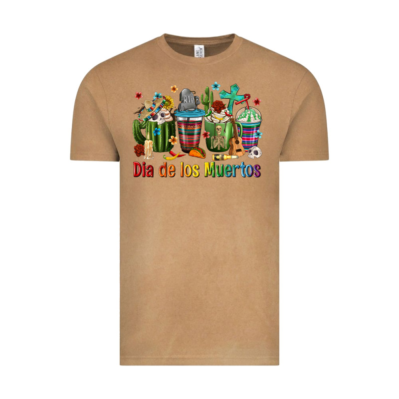 Mexican Dia De Los Muertos Coffee Cups Vintage Tee by texasbilliewilder | Teevron