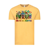 Vintage Mustard Mexican Dia De Los Muertos Coffee Cups Vintage Tee - texasbilliewilder