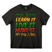 Asphalt black history learn it live it make it 365 days a Heavy Core Tee - NancyCooperArtShop