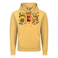Vintage Mustard Mexican taco nacho and souce Vintage Hoodie - NancyCooperArtShop