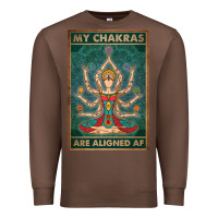 Chestnut my chakras are aligned af vintage yoga meditation Premium Sweatshirt - tuanDangUi
