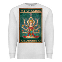 My Chakras Are Aligned Af Vintage Yoga Meditation Premium Sweatshirt | Teevron