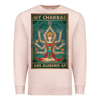 Pale Pink my chakras are aligned af vintage yoga meditation Premium Sweatshirt - tuanDangUi