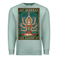 Seafoam my chakras are aligned af vintage yoga meditation Premium Sweatshirt - tuanDangUi