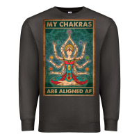 Smoke my chakras are aligned af vintage yoga meditation Premium Sweatshirt - tuanDangUi