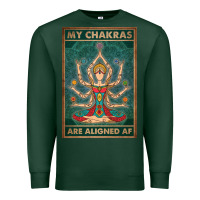 Sports Green my chakras are aligned af vintage yoga meditation Premium Sweatshirt - tuanDangUi