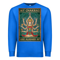 True Royal my chakras are aligned af vintage yoga meditation Premium Sweatshirt - tuanDangUi