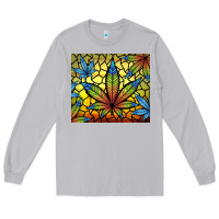 Moon Dust stained glass weed Long Sleeve Tee - TumblerDesignByShophia