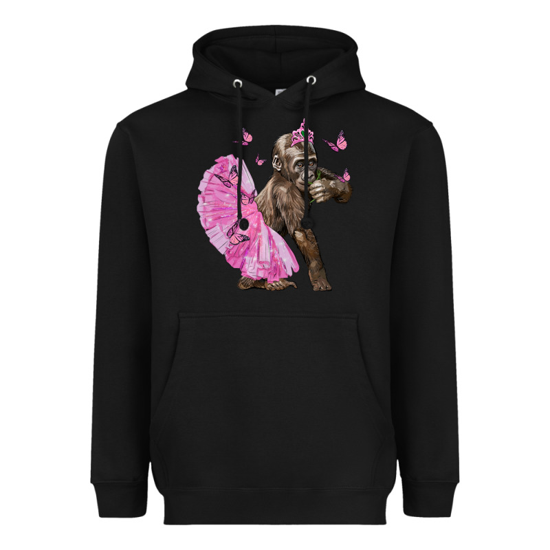Baby Gorilla With Tutu Heavyweight Hoodie by LillyAllenDesigns | Teevron