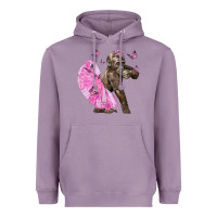 Lavender Baby Gorilla With Tutu Heavyweight Hoodie - LillyAllenDesigns