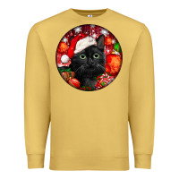 Antique Gold christmas bombay cat Premium Sweatshirt - LillyAllenDesigns