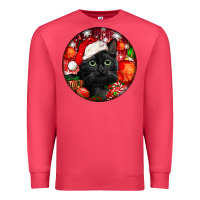 Cardinal christmas bombay cat Premium Sweatshirt - LillyAllenDesigns