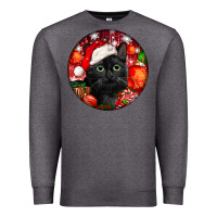 Charcoal Heather christmas bombay cat Premium Sweatshirt - LillyAllenDesigns
