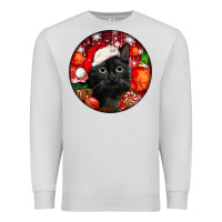 Dove Grey christmas bombay cat Premium Sweatshirt - LillyAllenDesigns