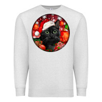 Oatmeal Heather christmas bombay cat Premium Sweatshirt - LillyAllenDesigns