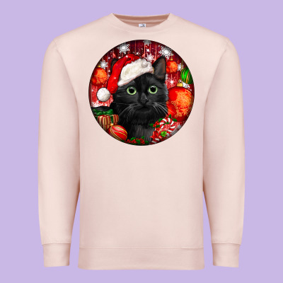 Christmas Bombay Cat Premium Sweatshirt Designed By Lillyallendesigns