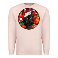 Pale Pink christmas bombay cat Premium Sweatshirt - LillyAllenDesigns