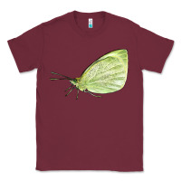 Burgundy Cabbage White Butterfly Classic Tee - LillyAllenDesigns