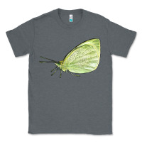 Charcoal Heather Cabbage White Butterfly Classic Tee - LillyAllenDesigns