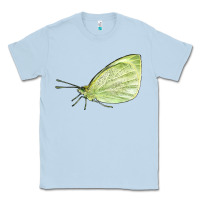 Dusty Blue Cabbage White Butterfly Classic Tee - LillyAllenDesigns