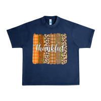Navy Thankful Brushstrokes Urban Heavy Tee - texasbilliewilder