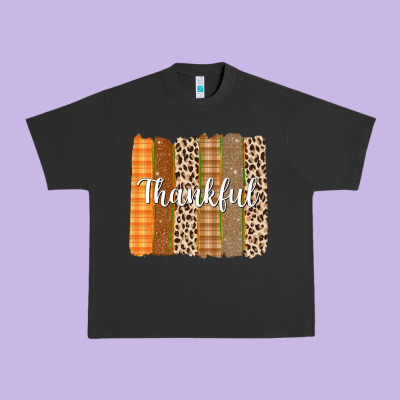 Thankful Brushstrokes Urban Heavy Tee Designed By Texasbilliewilder