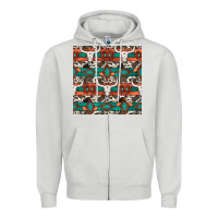 Dove Grey native american aztec seamless pattern 3 Zipper Hoodie - BundleAndBundleShop