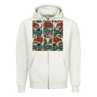 Oatmeal Heather native american aztec seamless pattern 3 Zipper Hoodie - BundleAndBundleShop