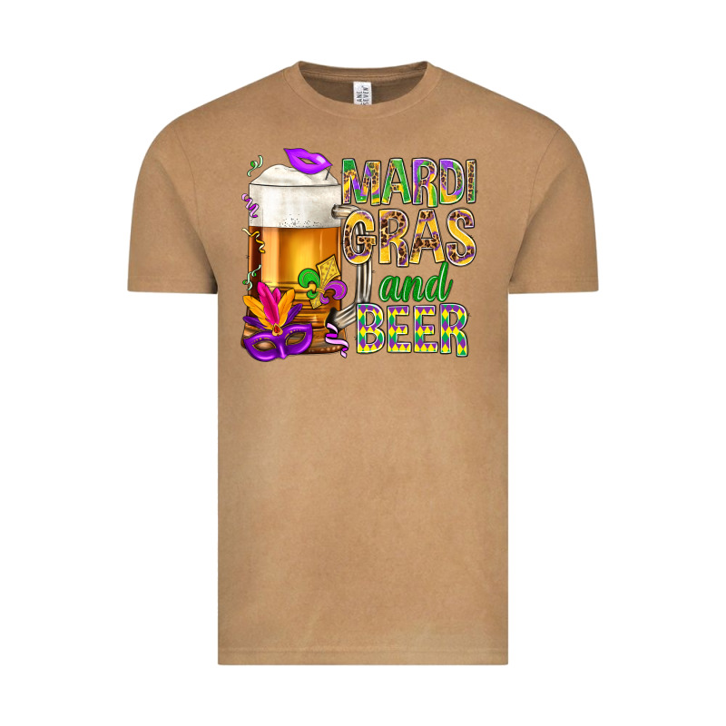Mardi Gras And Beer Vintage Tee by NancyCooperArtShop | Teevron